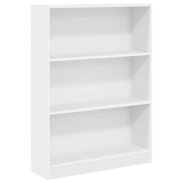vidaXL Libreria Bianca 80x24x109 cm in Legno Multistrato