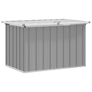 vidaXL Baule da Giardino Grigio 109x67x65 cm