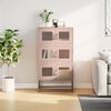 vidaXL Credenza Rosa 68x39x123 cm in Acciaio