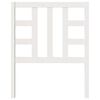 vidaXL Testiera per Letto Bianca 81x4x100 cm in Legno Massello di Pino