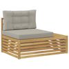 vidaXL Divano da Esterno con cuscino Bianco 115 x 83 x 73 cm