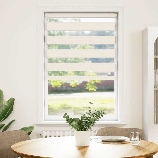 vidaXL Tenda a Rullo Zebra Larghezza Tessuto 80,9 cm Poliestere