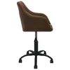 vidaXL Sedie da Pranzo Girevoli 4 pz Marroni in Tessuto