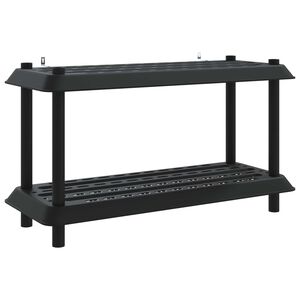 vidaXL Unit&agrave; di scaffalatura 2 livelli 100 x 40 x 55,5 cm PP Antracite