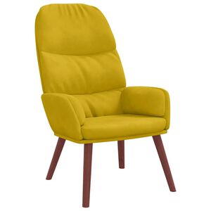 vidaXL Poltrona Relax Giallo in Velluto
