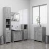 vidaXL Mobile da Bagno Grigio Cemento 60x33x80 cm in Legno tecnico