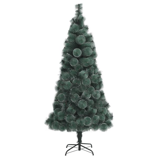 vidaXL Albero di Natale Artificiale con Supporto Verde 210 cm PET