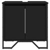vidaXL Mobile Lavabo Bagno Nero 60x35x60 cm in Truciolato