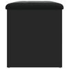 vidaXL Panca Portaoggetti Nera 62x42x45 cm in Legno Multistrato