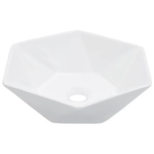 vidaXL Lavandino 41x36,5x12 cm in Ceramica Bianco