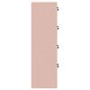 vidaXL Armadio per File con cassetto Rosa 44 x 50 x 106.5 cm