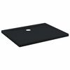 vidaXL Vassoio base doccia con punti 100 x 80 x 4 cm ABS Nero
