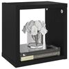 vidaXL Mensole Parete a Cubo 6 pz Nere 22x15x22 cm