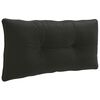 vidaXL Cuscino per schienale PUTTEN 100% Poliestere Nero
