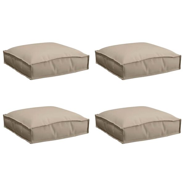 vidaXL Cuscino 4 pcs Talpa 40 x 40 x 8 cm Tessuto Oxford