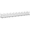 vidaXL Fioriera da Giardino con Picchetti Bianca 363,5x43,5x43,5 cm PP