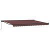 vidaXL Tenda retrattile manuale Marrone 5 &times; 3,5 m