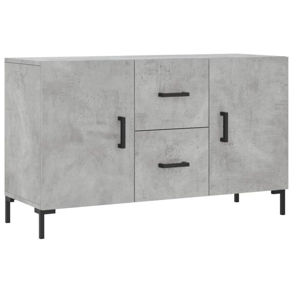 vidaXL Credenza Grigio Cemento 100x36x60 cm in Legno Multistrato