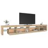 vidaXL Mobile Porta TV con Luci LED Rovere Sonoma 290x36,5x40 cm