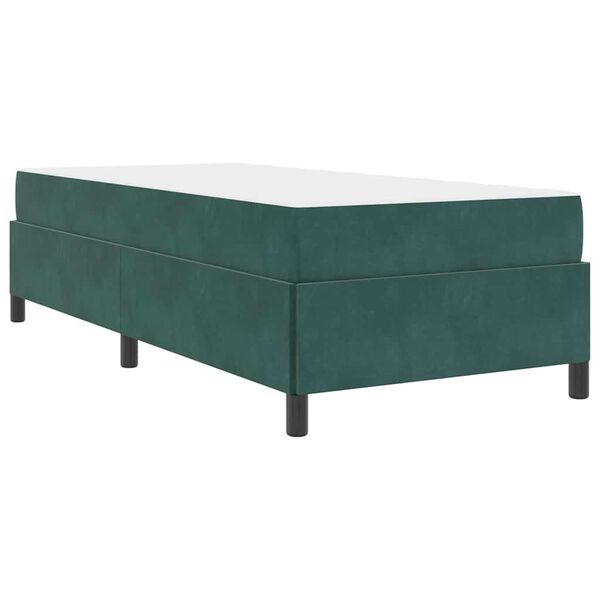 vidaXL Struttura del letto Verde Scuro 80 x 200 cm Tessuto