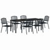 vidaXL Set da Pranzo per Giardino 7 pcs Antracite