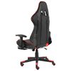 vidaXL Sedia da Gaming Girevole con Poggiapiedi Rossa in PVC