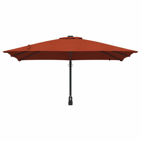 vidaXL Ombrello da giardino Terracotta 248,5 x 247,5 x 160 cm