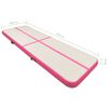 vidaXL Tappetino Ginnastica Gonfiabile con Pompa 400x100x20cm PVC Rosa