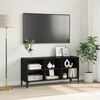 vidaXL Set mobile TV Nero 69,5 x 30 x 50 cm Legno multistrato