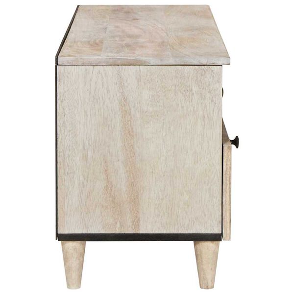 vidaXL Unit&agrave; TV con cassetto Bianco 100 x 33 x 46 cm Legno multistrato