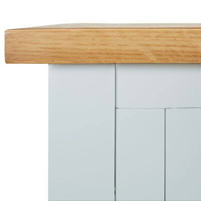 vidaXL Tavolino da Salotto 50x32x75 cm in Massello di Rovere