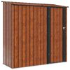 vidaXL Casette da giardino Marrone 203 x 85,5 x 200 cm Metallo