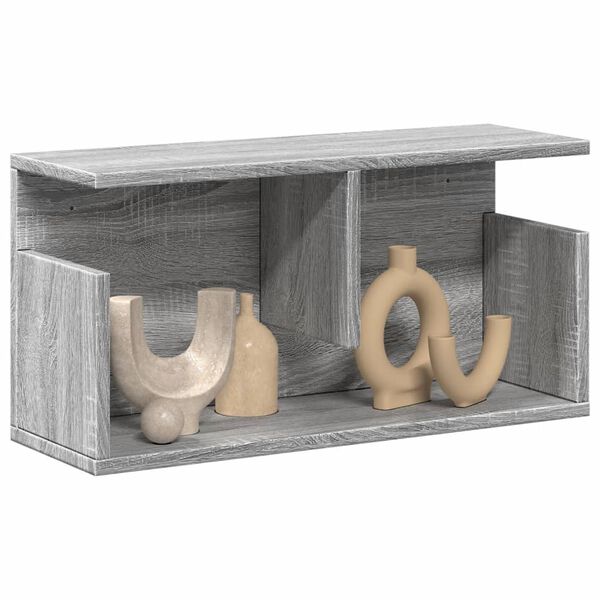 vidaXL Mobile a Parete 60x20x30 cm Grigio Sonoma in Truciolato
