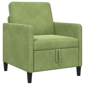 vidaXL Divano con Storage Verde chiaro 72 x 78 x 87 cm Poliestere