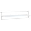 vidaXL Portasciugamani Bianco 95x25x22 cm in Ferro