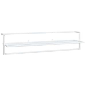 vidaXL Portasciugamani Bianco 95x25x22 cm in Ferro