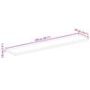 vidaXL Piano per Tavolo 140x50x3,8cm Rettangolare Legno Massello Mango