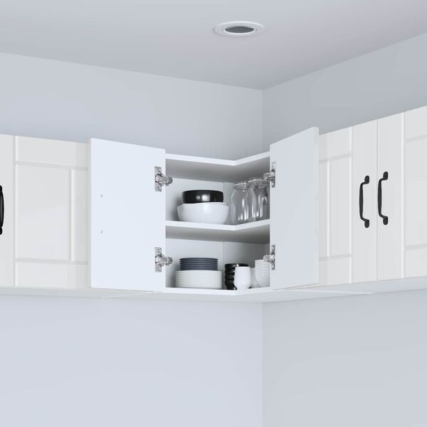 vidaXL Mobile da cucina Bianco Lucido 57 x 57 x 40 cm