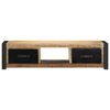 vidaXL Mobile Porta TV 100x30x25 cm in Legno Massello di Mango Grezzo