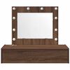 vidaXL Tavolo da Trucco Marrone 83 x 40 x 70 cm Legno multistrato