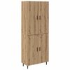 vidaXL Credenza 2 pz Rovere artigianale 69,5 x 34 x 180 cm