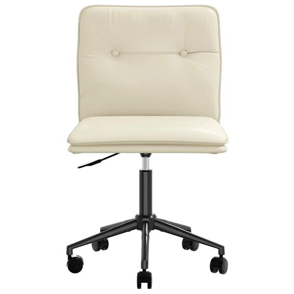 vidaXL Sedie da Pranzo 2 pz Crema in Similpelle