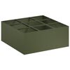 vidaXL Vaso da giardino Verde Oliva 100 x 100 x 20 cm