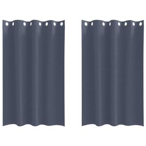 vidaXL Tende Blackout con Anelli 2 pcs Antracite 175 x 140 cm