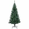 vidaXL Albero di Natale artificiale con luci integrate Verde 120 cm