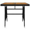 vidaXL Set da Pranzo per Giardino 5 pz in Polyrattan Nero