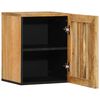 vidaXL Mobile a Parete da Bagno 38x34x48cm Legno Massello Mango Grezzo