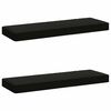 vidaXL Cuscini per Panchina a 2 Pezzi VUGHT 2 pcs 100% Poliestere Nero