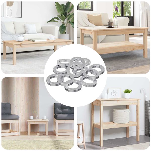 vidaXL Dado a Molla 12 pcs Bianco 13 x 1 mm Ferro