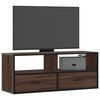 vidaXL Mobile TV Rovere Marrone 100x31x39,5 cm in Truciolato e Metallo